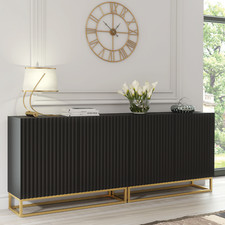 200cm Black Modular Sideboard