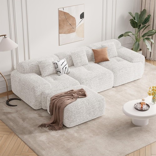Shape boneless sofa chenille - sofa,